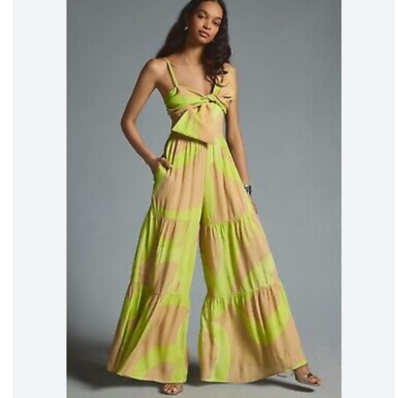Brand New HUTCH BOW-FRONT WIDE-LEG JUMPSUIT - Picture 4 of 8